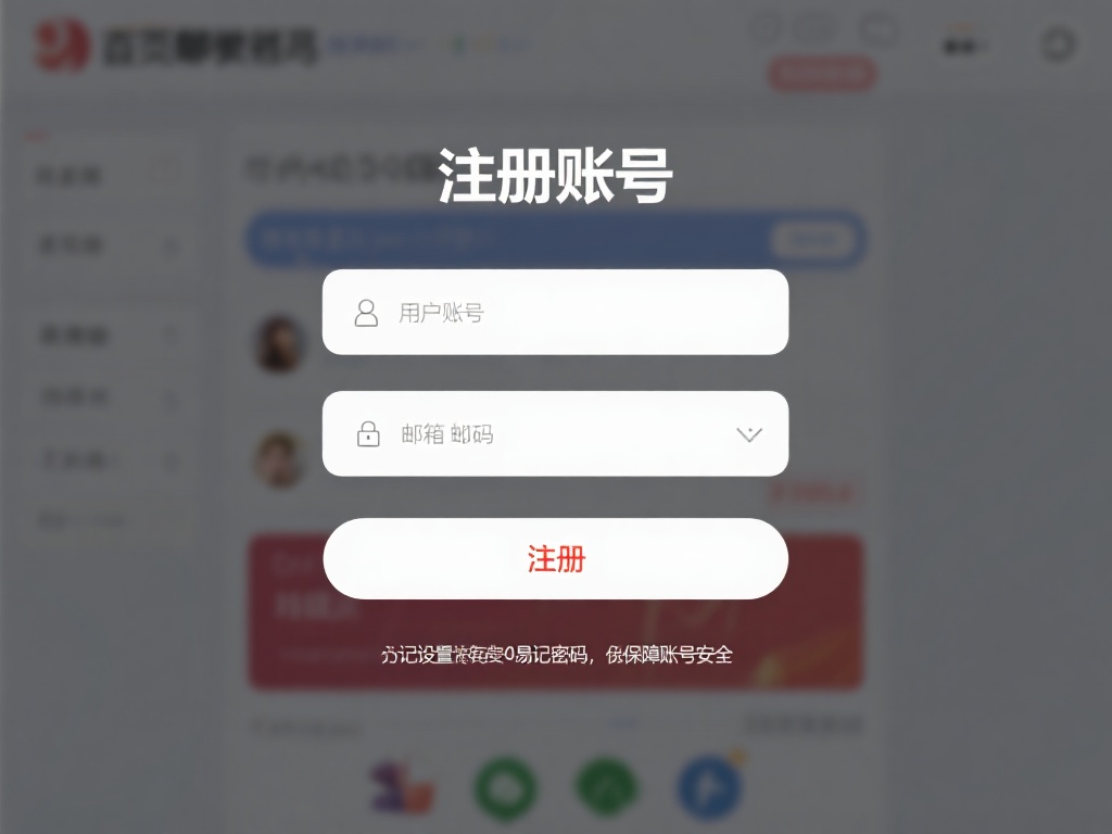 注册账号
在首页显眼位置，你会看到“注册”按钮。